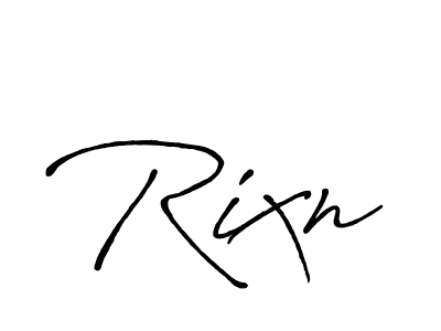 Use a signature maker to create a handwritten signature online. With this signature software, you can design (Antro_Vectra_Bolder) your own signature for name Rixn. Rixn signature style 7 images and pictures png