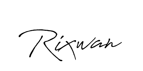 Create a beautiful signature design for name Rixwan. With this signature (Antro_Vectra_Bolder) fonts, you can make a handwritten signature for free. Rixwan signature style 7 images and pictures png