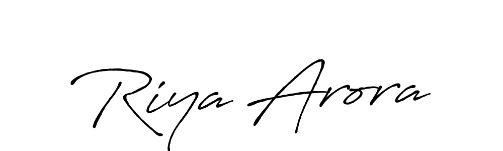 Make a beautiful signature design for name Riya Arora. Use this online signature maker to create a handwritten signature for free. Riya Arora signature style 7 images and pictures png