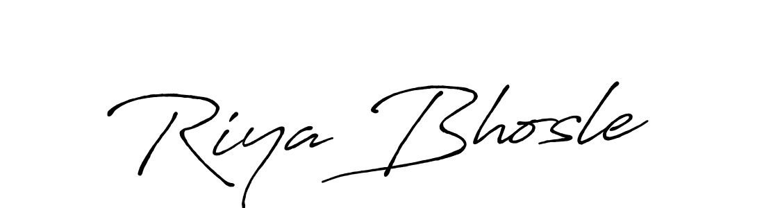 How to make Riya Bhosle signature? Antro_Vectra_Bolder is a professional autograph style. Create handwritten signature for Riya Bhosle name. Riya Bhosle signature style 7 images and pictures png