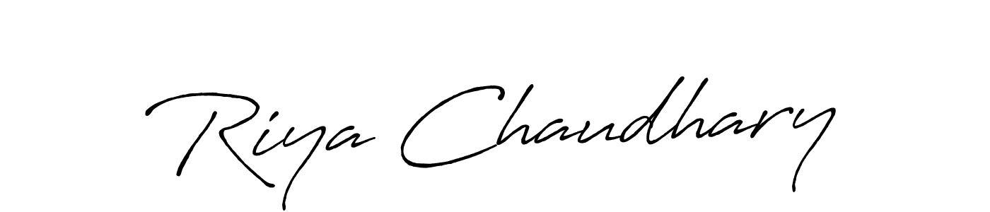 Similarly Antro_Vectra_Bolder is the best handwritten signature design. Signature creator online .You can use it as an online autograph creator for name Riya Chaudhary. Riya Chaudhary signature style 7 images and pictures png