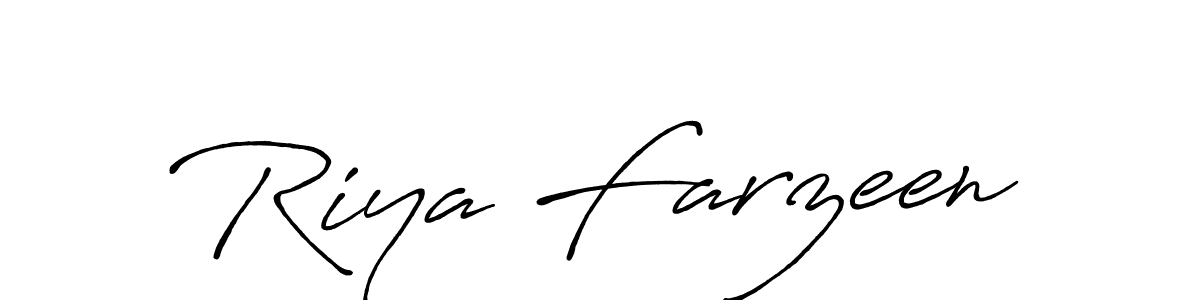 How to make Riya Farzeen signature? Antro_Vectra_Bolder is a professional autograph style. Create handwritten signature for Riya Farzeen name. Riya Farzeen signature style 7 images and pictures png