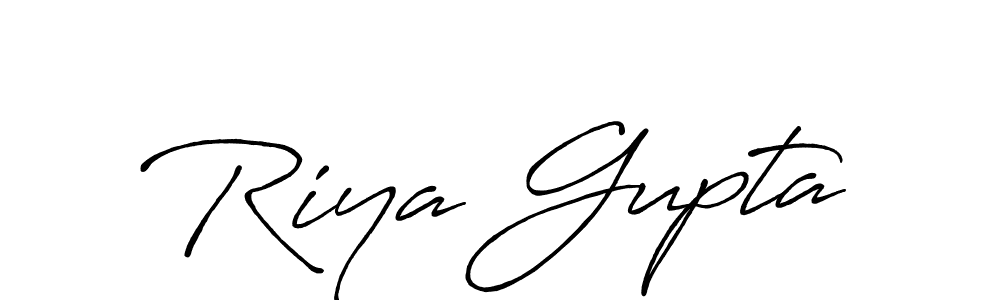 Similarly Antro_Vectra_Bolder is the best handwritten signature design. Signature creator online .You can use it as an online autograph creator for name Riya Gupta. Riya Gupta signature style 7 images and pictures png