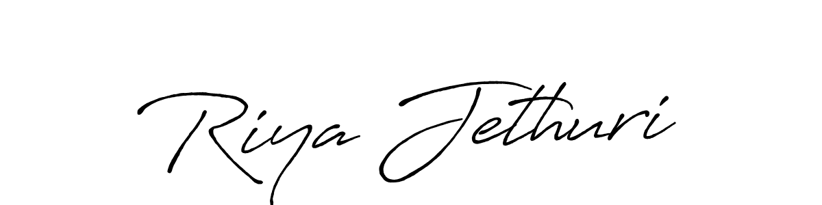 Make a beautiful signature design for name Riya Jethuri. Use this online signature maker to create a handwritten signature for free. Riya Jethuri signature style 7 images and pictures png