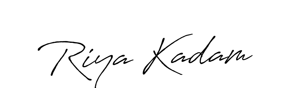 Riya Kadam stylish signature style. Best Handwritten Sign (Antro_Vectra_Bolder) for my name. Handwritten Signature Collection Ideas for my name Riya Kadam. Riya Kadam signature style 7 images and pictures png