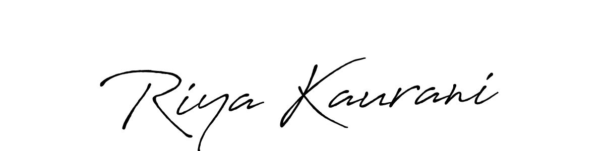 The best way (Antro_Vectra_Bolder) to make a short signature is to pick only two or three words in your name. The name Riya Kaurani include a total of six letters. For converting this name. Riya Kaurani signature style 7 images and pictures png