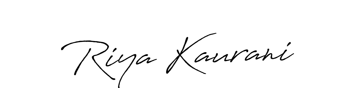 The best way (Antro_Vectra_Bolder) to make a short signature is to pick only two or three words in your name. The name Riya Kaurani include a total of six letters. For converting this name. Riya Kaurani signature style 7 images and pictures png