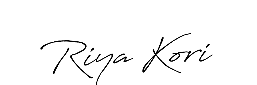 How to Draw Riya Kori signature style? Antro_Vectra_Bolder is a latest design signature styles for name Riya Kori. Riya Kori signature style 7 images and pictures png