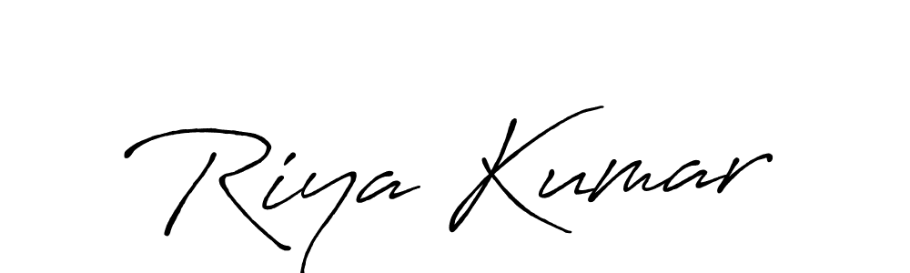 It looks lik you need a new signature style for name Riya Kumar. Design unique handwritten (Antro_Vectra_Bolder) signature with our free signature maker in just a few clicks. Riya Kumar signature style 7 images and pictures png