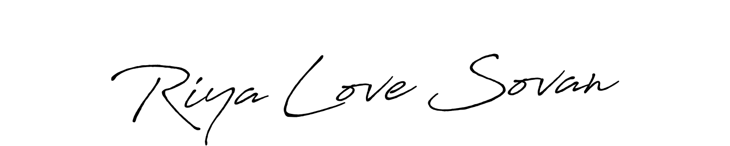 Similarly Antro_Vectra_Bolder is the best handwritten signature design. Signature creator online .You can use it as an online autograph creator for name Riya Love Sovan. Riya Love Sovan signature style 7 images and pictures png