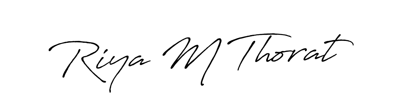 Similarly Antro_Vectra_Bolder is the best handwritten signature design. Signature creator online .You can use it as an online autograph creator for name Riya M Thorat. Riya M Thorat signature style 7 images and pictures png