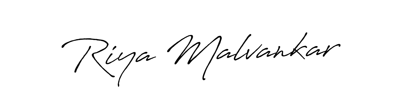 How to make Riya Malvankar signature? Antro_Vectra_Bolder is a professional autograph style. Create handwritten signature for Riya Malvankar name. Riya Malvankar signature style 7 images and pictures png