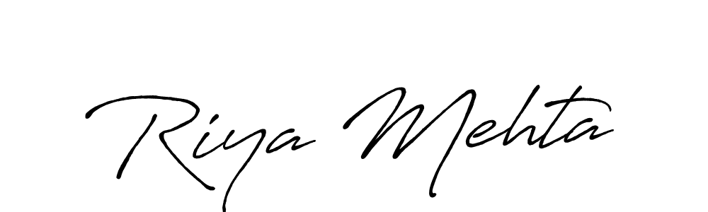 This is the best signature style for the Riya Mehta name. Also you like these signature font (Antro_Vectra_Bolder). Mix name signature. Riya Mehta signature style 7 images and pictures png