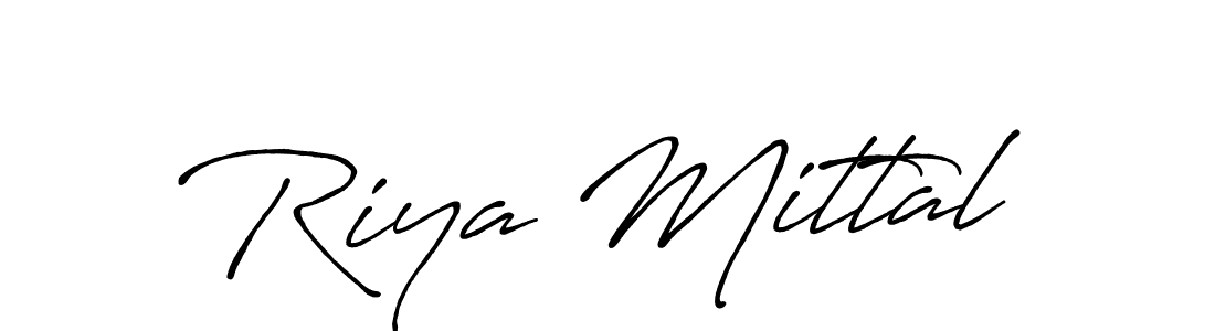 It looks lik you need a new signature style for name Riya Mittal. Design unique handwritten (Antro_Vectra_Bolder) signature with our free signature maker in just a few clicks. Riya Mittal signature style 7 images and pictures png
