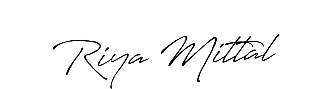 How to Draw Riya Mittal signature style? Antro_Vectra_Bolder is a latest design signature styles for name Riya Mittal. Riya Mittal signature style 7 images and pictures png