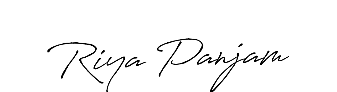 Make a short Riya Panjam signature style. Manage your documents anywhere anytime using Antro_Vectra_Bolder. Create and add eSignatures, submit forms, share and send files easily. Riya Panjam signature style 7 images and pictures png
