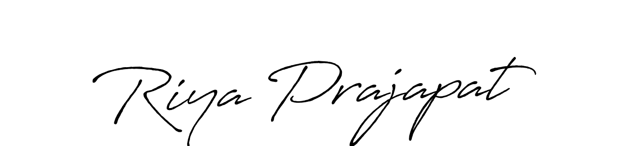 Similarly Antro_Vectra_Bolder is the best handwritten signature design. Signature creator online .You can use it as an online autograph creator for name Riya Prajapat. Riya Prajapat signature style 7 images and pictures png
