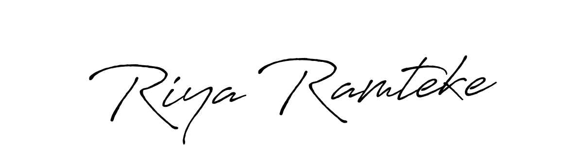 Once you've used our free online signature maker to create your best signature Antro_Vectra_Bolder style, it's time to enjoy all of the benefits that Riya Ramteke name signing documents. Riya Ramteke signature style 7 images and pictures png