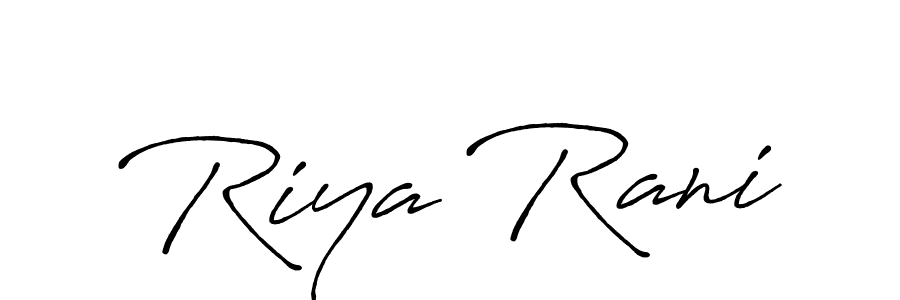 This is the best signature style for the Riya Rani name. Also you like these signature font (Antro_Vectra_Bolder). Mix name signature. Riya Rani signature style 7 images and pictures png