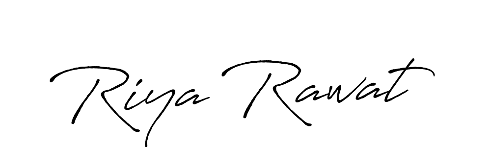 Also we have Riya Rawat name is the best signature style. Create professional handwritten signature collection using Antro_Vectra_Bolder autograph style. Riya Rawat signature style 7 images and pictures png