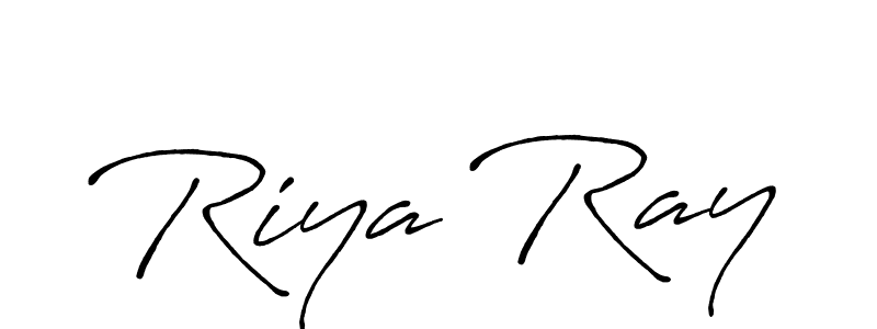 Make a beautiful signature design for name Riya Ray. With this signature (Antro_Vectra_Bolder) style, you can create a handwritten signature for free. Riya Ray signature style 7 images and pictures png