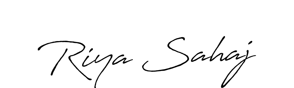 Make a short Riya Sahaj signature style. Manage your documents anywhere anytime using Antro_Vectra_Bolder. Create and add eSignatures, submit forms, share and send files easily. Riya Sahaj signature style 7 images and pictures png