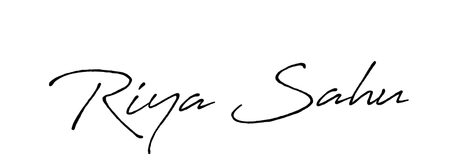 Antro_Vectra_Bolder is a professional signature style that is perfect for those who want to add a touch of class to their signature. It is also a great choice for those who want to make their signature more unique. Get Riya Sahu name to fancy signature for free. Riya Sahu signature style 7 images and pictures png