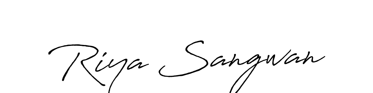 Make a beautiful signature design for name Riya Sangwan. Use this online signature maker to create a handwritten signature for free. Riya Sangwan signature style 7 images and pictures png
