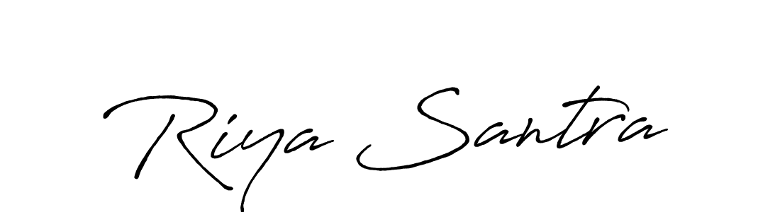Use a signature maker to create a handwritten signature online. With this signature software, you can design (Antro_Vectra_Bolder) your own signature for name Riya Santra. Riya Santra signature style 7 images and pictures png