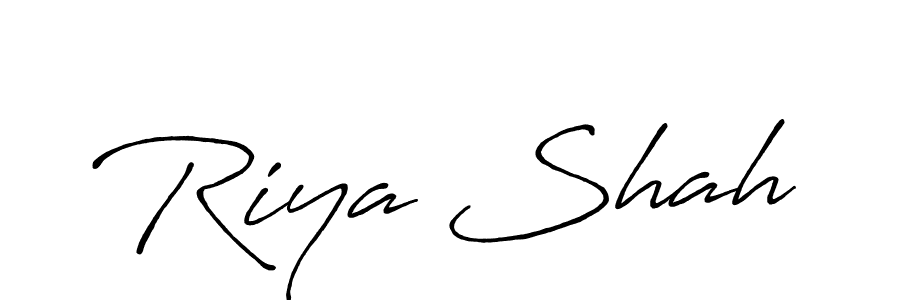 How to make Riya Shah signature? Antro_Vectra_Bolder is a professional autograph style. Create handwritten signature for Riya Shah name. Riya Shah signature style 7 images and pictures png