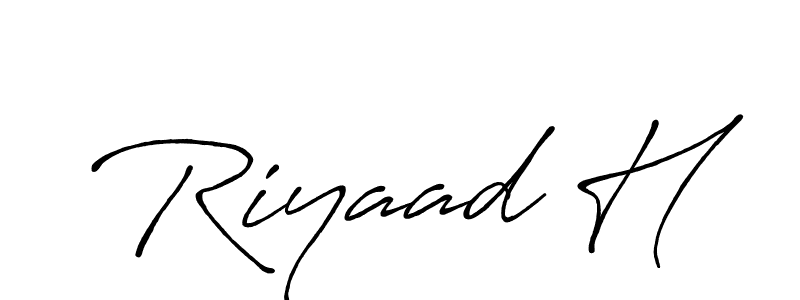 Best and Professional Signature Style for Riyaad H. Antro_Vectra_Bolder Best Signature Style Collection. Riyaad H signature style 7 images and pictures png