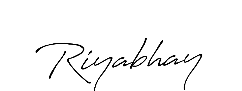 if you are searching for the best signature style for your name Riyabhay. so please give up your signature search. here we have designed multiple signature styles  using Antro_Vectra_Bolder. Riyabhay signature style 7 images and pictures png