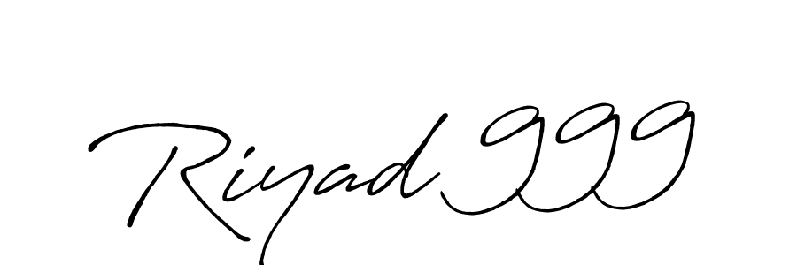 Make a beautiful signature design for name Riyad 999. With this signature (Antro_Vectra_Bolder) style, you can create a handwritten signature for free. Riyad 999 signature style 7 images and pictures png