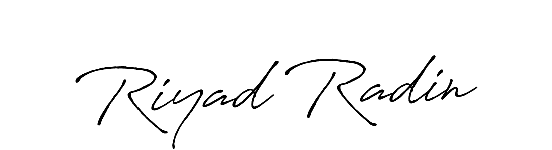 Design your own signature with our free online signature maker. With this signature software, you can create a handwritten (Antro_Vectra_Bolder) signature for name Riyad Radin. Riyad Radin signature style 7 images and pictures png