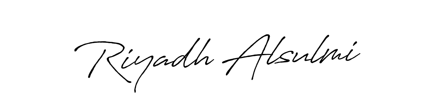 Make a beautiful signature design for name Riyadh Alsulmi. Use this online signature maker to create a handwritten signature for free. Riyadh Alsulmi signature style 7 images and pictures png