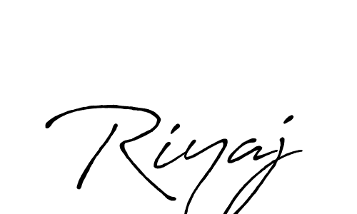 Design your own signature with our free online signature maker. With this signature software, you can create a handwritten (Antro_Vectra_Bolder) signature for name Riyaj. Riyaj signature style 7 images and pictures png