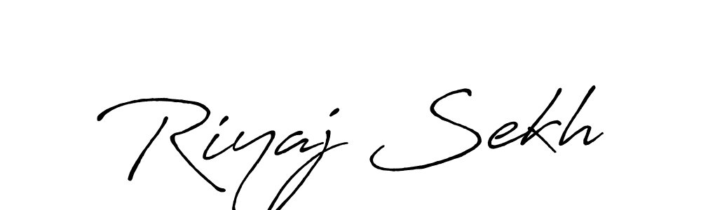 It looks lik you need a new signature style for name Riyaj Sekh. Design unique handwritten (Antro_Vectra_Bolder) signature with our free signature maker in just a few clicks. Riyaj Sekh signature style 7 images and pictures png