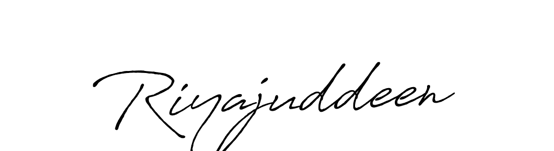 Design your own signature with our free online signature maker. With this signature software, you can create a handwritten (Antro_Vectra_Bolder) signature for name Riyajuddeen. Riyajuddeen signature style 7 images and pictures png