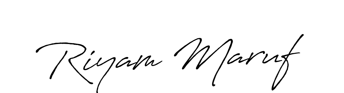 Make a short Riyam Maruf signature style. Manage your documents anywhere anytime using Antro_Vectra_Bolder. Create and add eSignatures, submit forms, share and send files easily. Riyam Maruf signature style 7 images and pictures png