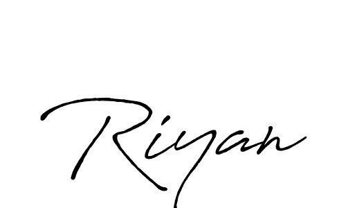 Similarly Antro_Vectra_Bolder is the best handwritten signature design. Signature creator online .You can use it as an online autograph creator for name Riyan. Riyan signature style 7 images and pictures png