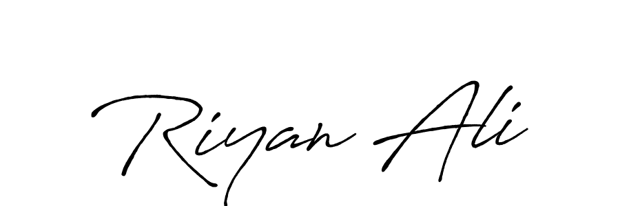 Antro_Vectra_Bolder is a professional signature style that is perfect for those who want to add a touch of class to their signature. It is also a great choice for those who want to make their signature more unique. Get Riyan Ali name to fancy signature for free. Riyan Ali signature style 7 images and pictures png