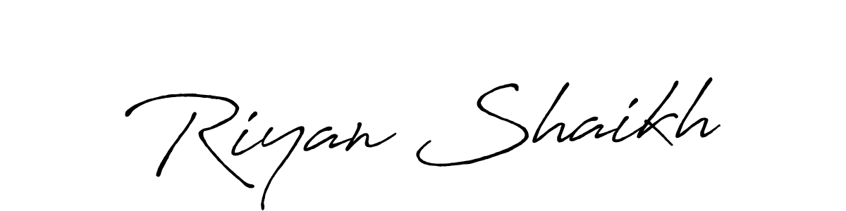 This is the best signature style for the Riyan Shaikh name. Also you like these signature font (Antro_Vectra_Bolder). Mix name signature. Riyan Shaikh signature style 7 images and pictures png