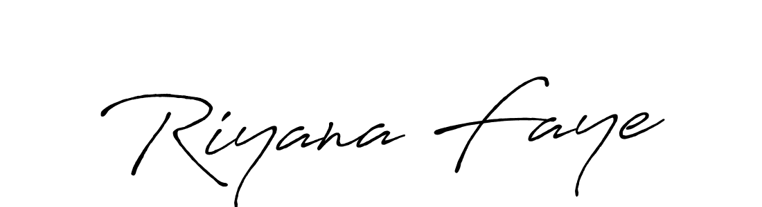 Also You can easily find your signature by using the search form. We will create Riyana Faye name handwritten signature images for you free of cost using Antro_Vectra_Bolder sign style. Riyana Faye signature style 7 images and pictures png