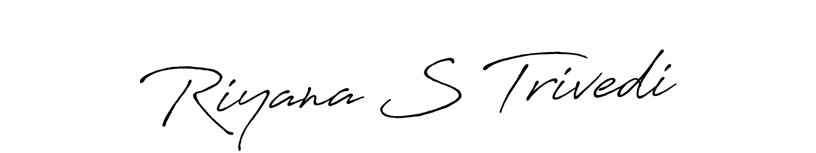 Make a short Riyana S Trivedi signature style. Manage your documents anywhere anytime using Antro_Vectra_Bolder. Create and add eSignatures, submit forms, share and send files easily. Riyana S Trivedi signature style 7 images and pictures png