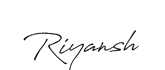 Similarly Antro_Vectra_Bolder is the best handwritten signature design. Signature creator online .You can use it as an online autograph creator for name Riyansh. Riyansh signature style 7 images and pictures png