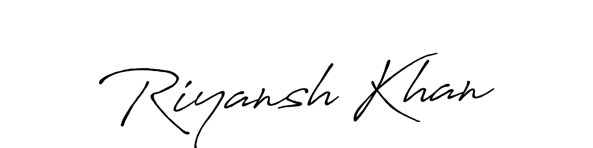 Make a beautiful signature design for name Riyansh Khan. Use this online signature maker to create a handwritten signature for free. Riyansh Khan signature style 7 images and pictures png