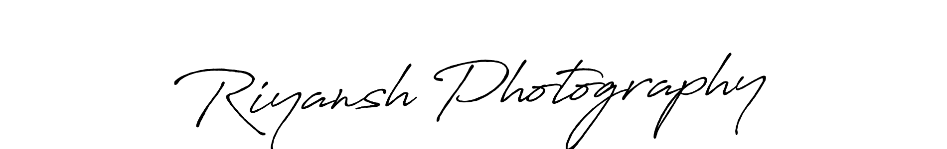 The best way (Antro_Vectra_Bolder) to make a short signature is to pick only two or three words in your name. The name Riyansh Photography include a total of six letters. For converting this name. Riyansh Photography signature style 7 images and pictures png