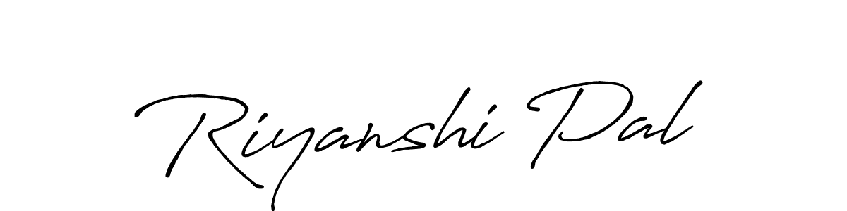 Also You can easily find your signature by using the search form. We will create Riyanshi Pal name handwritten signature images for you free of cost using Antro_Vectra_Bolder sign style. Riyanshi Pal signature style 7 images and pictures png