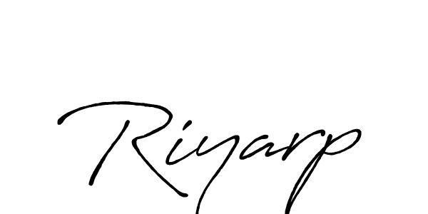 Create a beautiful signature design for name Riyarp. With this signature (Antro_Vectra_Bolder) fonts, you can make a handwritten signature for free. Riyarp signature style 7 images and pictures png