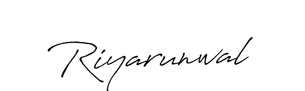 Also we have Riyarunwal name is the best signature style. Create professional handwritten signature collection using Antro_Vectra_Bolder autograph style. Riyarunwal signature style 7 images and pictures png